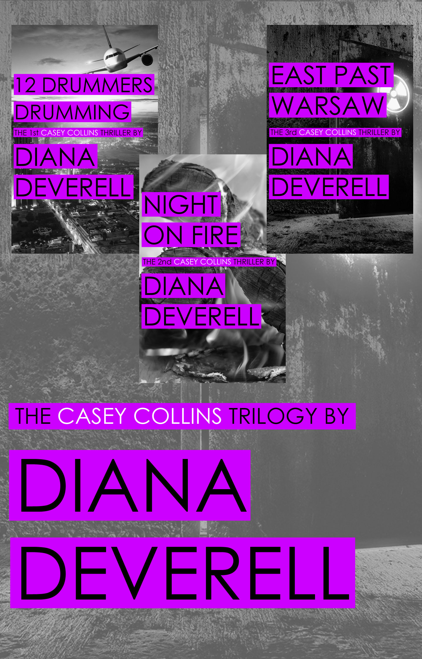 Casey Collins Trilogy by Diana Deverell - Book Cover